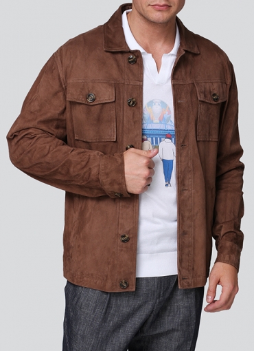 barba napoli leather jacket